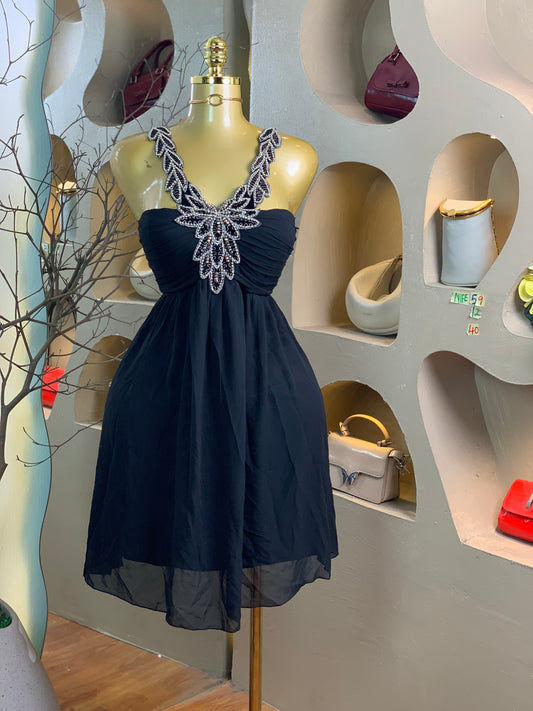 NIFE59 SIZE12 Length40 blackdress