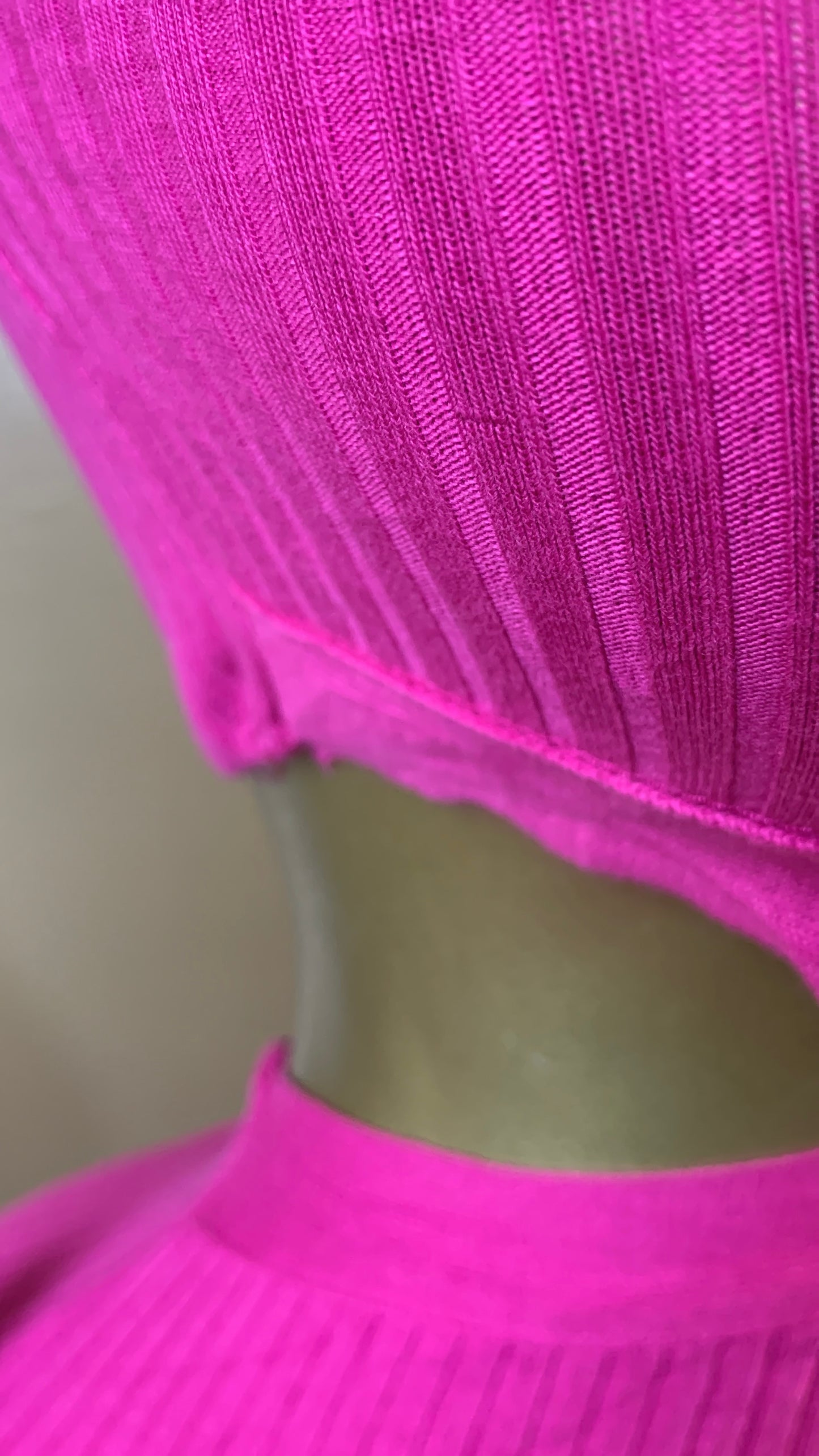 TREND1 SIZE8 Length52 pink bodycon dress