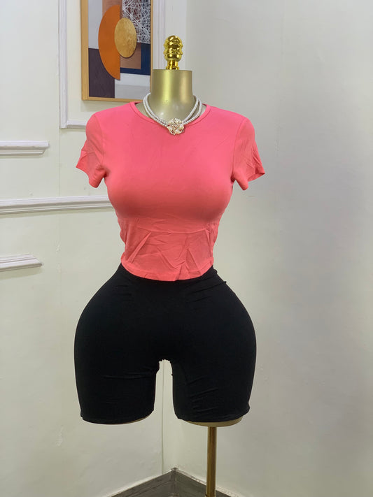 BRAND NEW CROP TOP (shade of pink) size 6-10