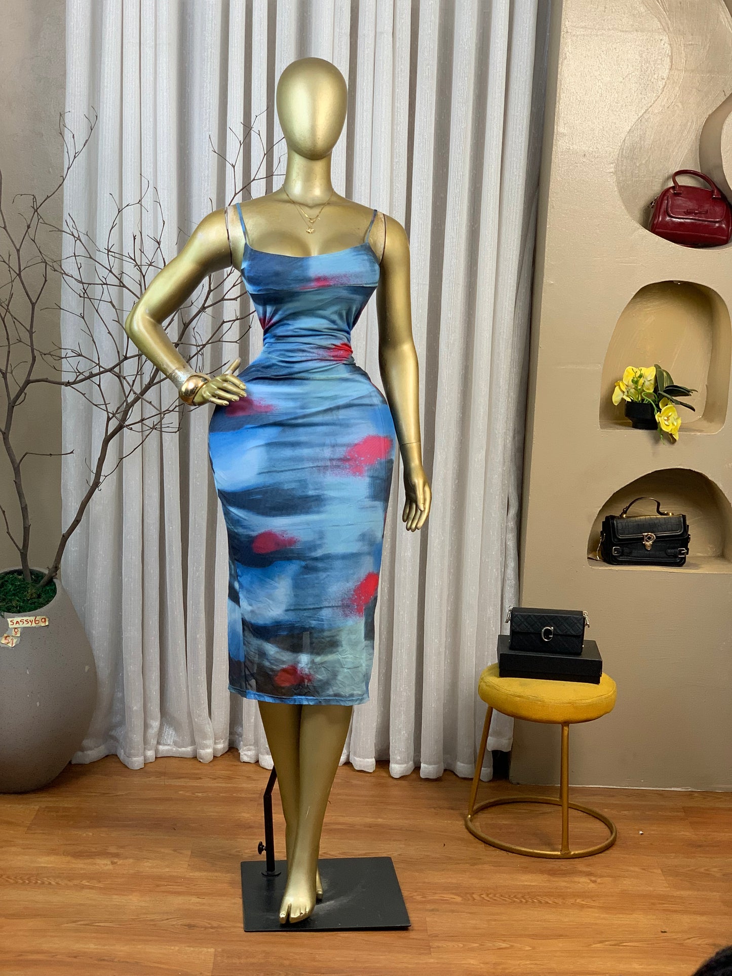 SASSY69 SIZE8 Length51 color multicolor print