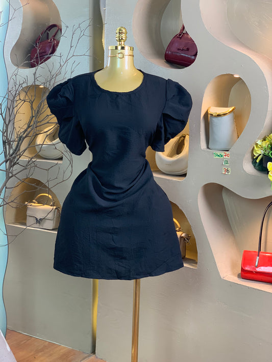 SHAYO70 SIZE12 Length36 black dress