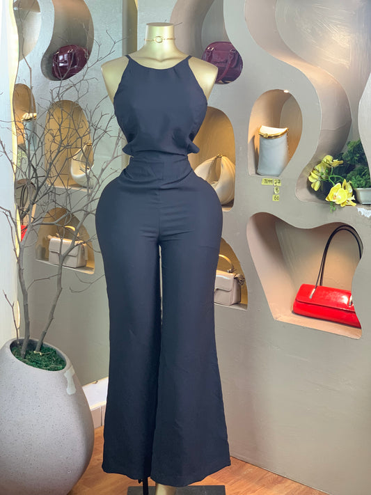 TEMMY27 SIZE8 Length60 black jumpsuit