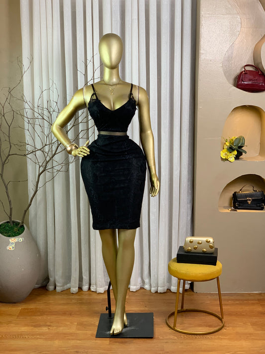 JOY62 SIZE10 Black DRESS Length44