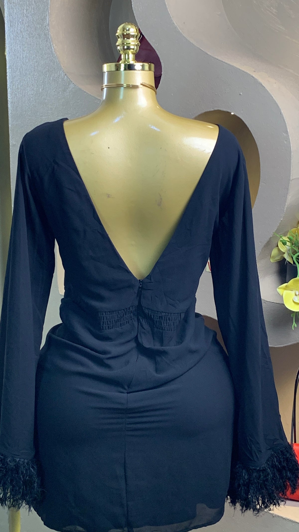 VICKY9 SIZE8 Black DRESS Length36