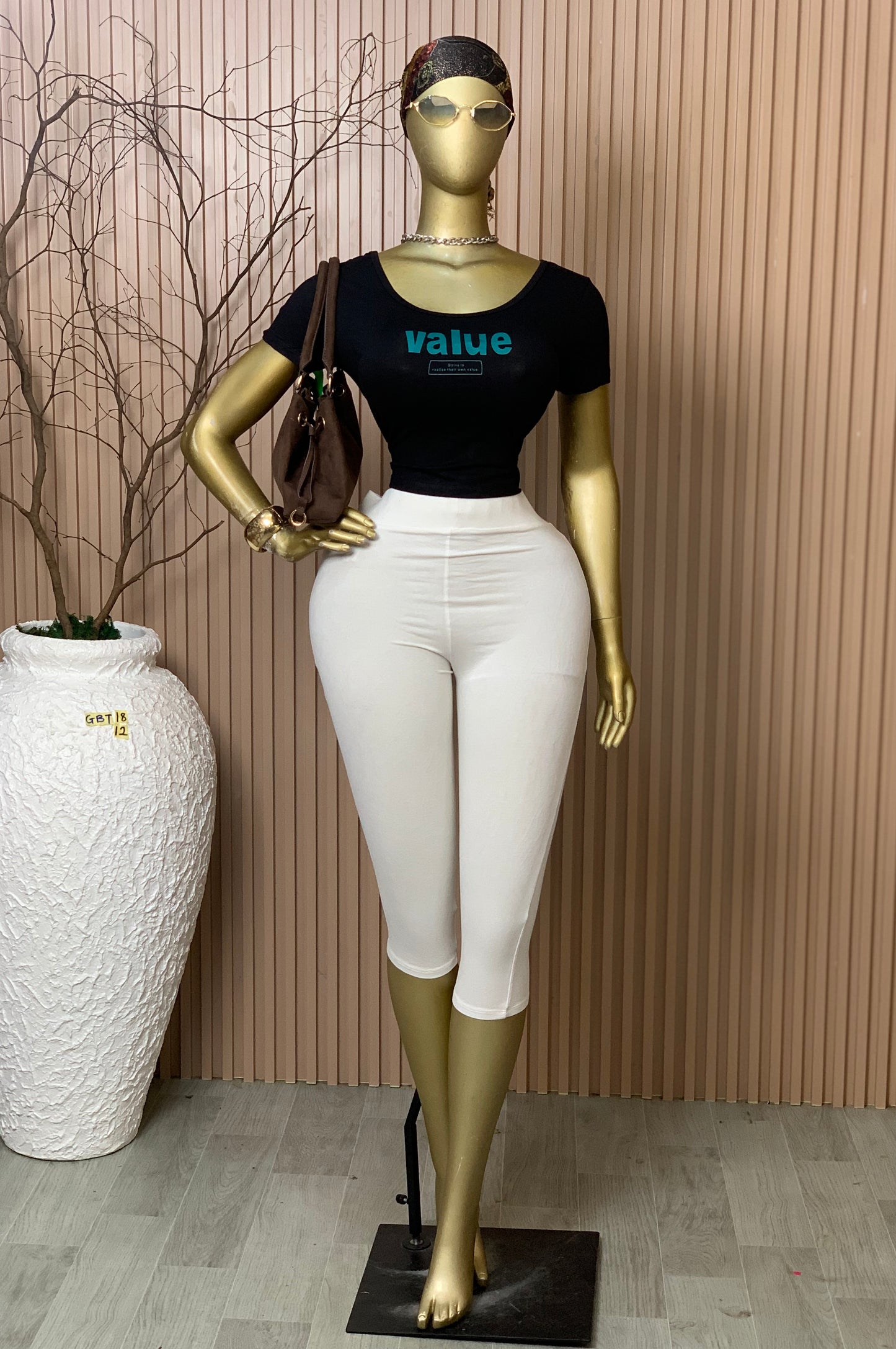 SIZE12 GLAMOUR BASIC TOP18 BLACK