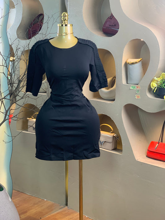 NIFE75 SIZE12 Length36 black dress