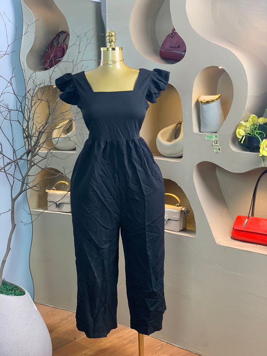 NIFE90 SIZE12 Length53 black jumpsuit