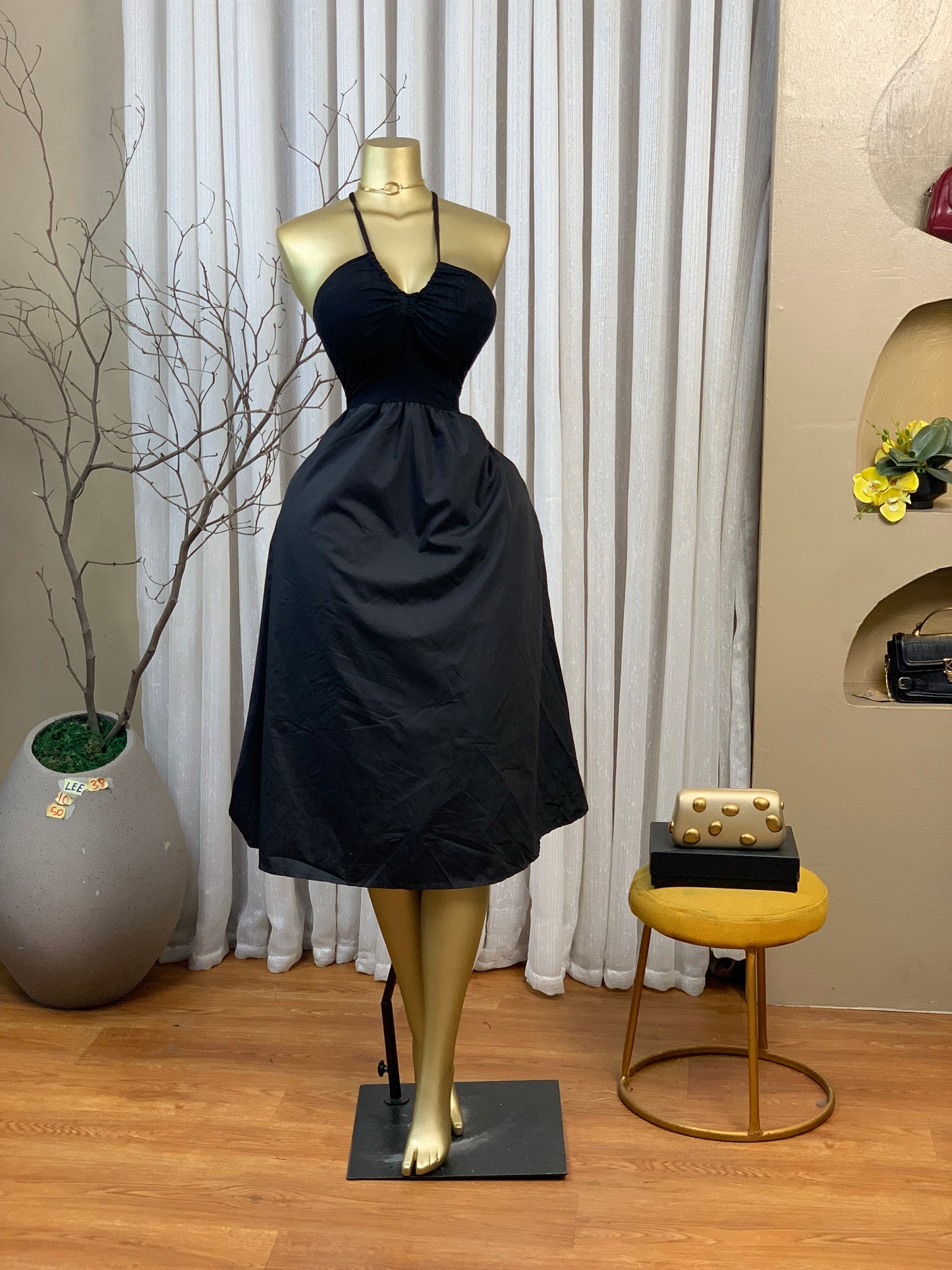 LEE38 SIZE10 Black DRESS Length50