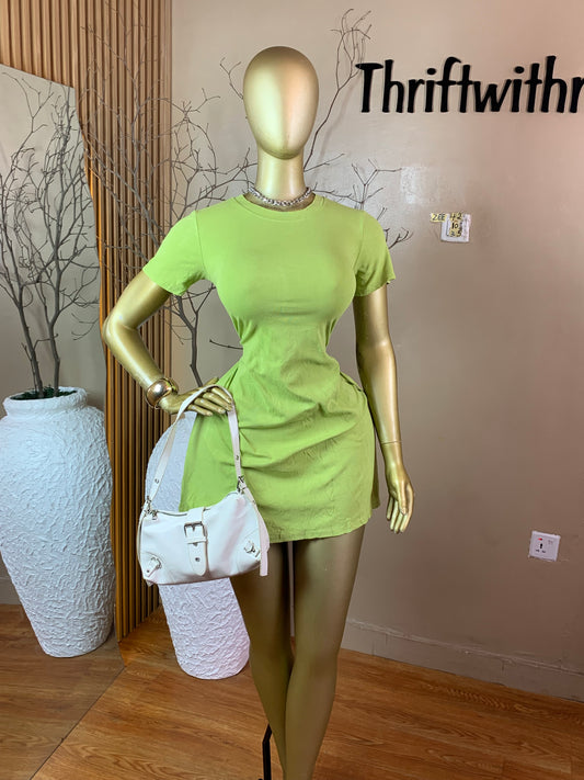 ZEE42 GREEN DRESS SIZE10 Length35