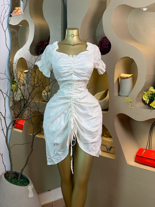 KIYAH20 SIZE10 Length45 white dress