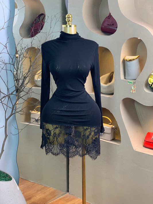 MIRA13 SIZE10 Length39 black dress