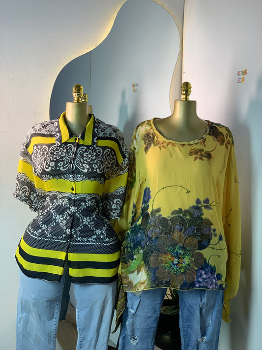 SIZE16 8I106B (yellow Floral)