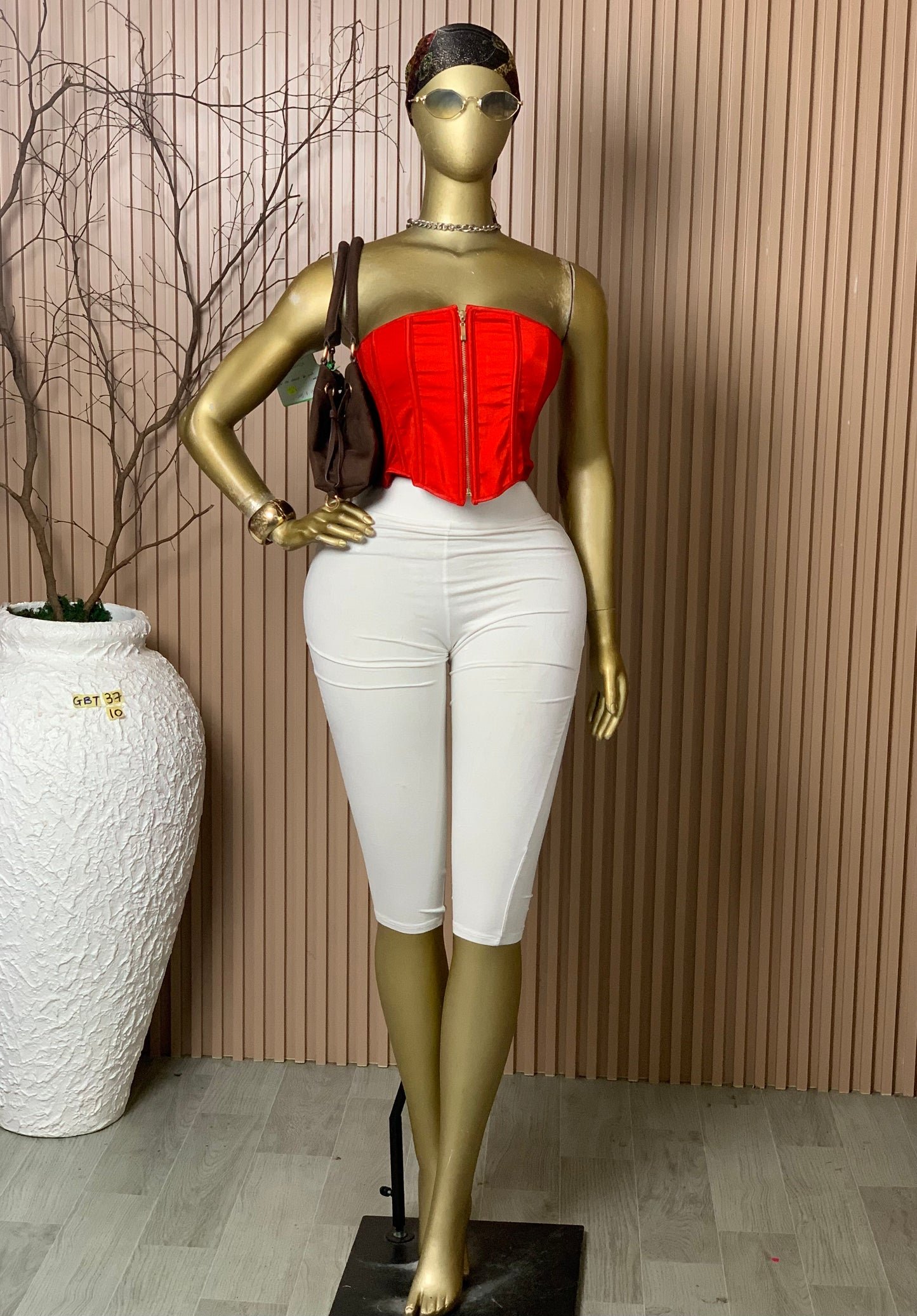 SIZE10 GLAMOUR CORSET37 RED