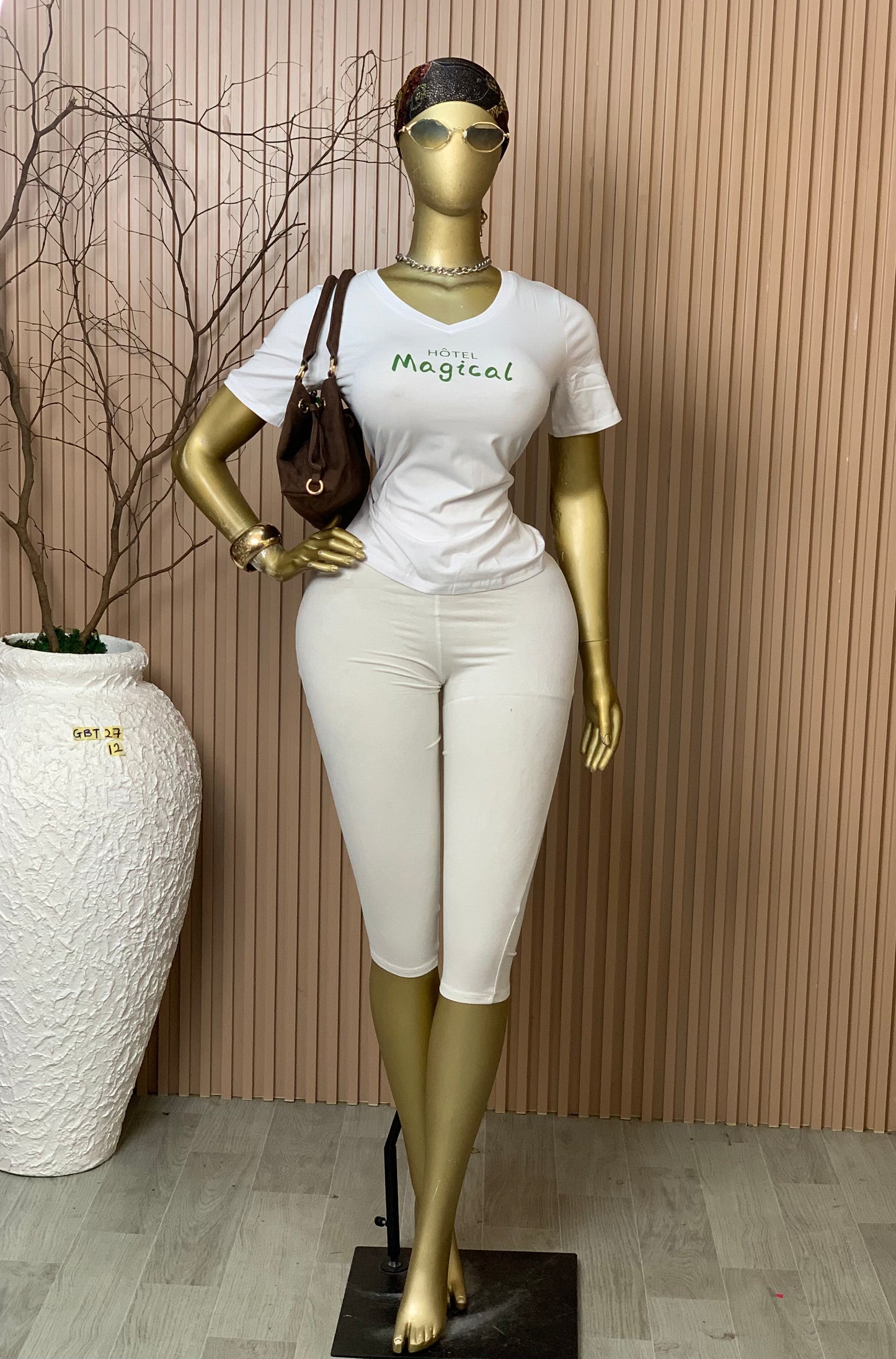 SIZE12 GLAMOUR BASIC TOP27 WHITE