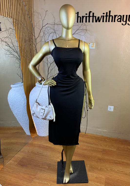 RINA17 SIZE16 Length51 black dress