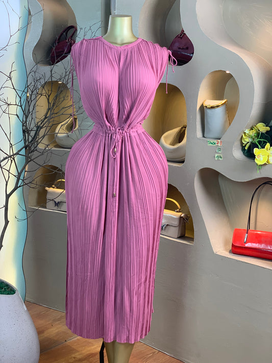SHAYO73 SIZE12 Length54 peach dress