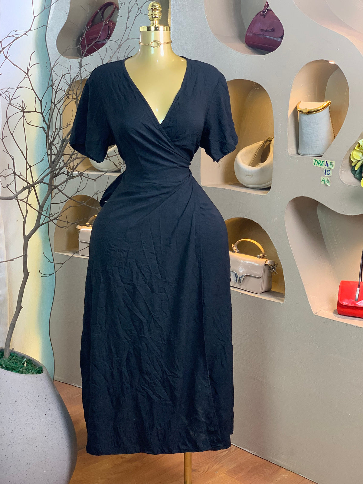 TIRE45 SIZE10 Length49(wrap dress)