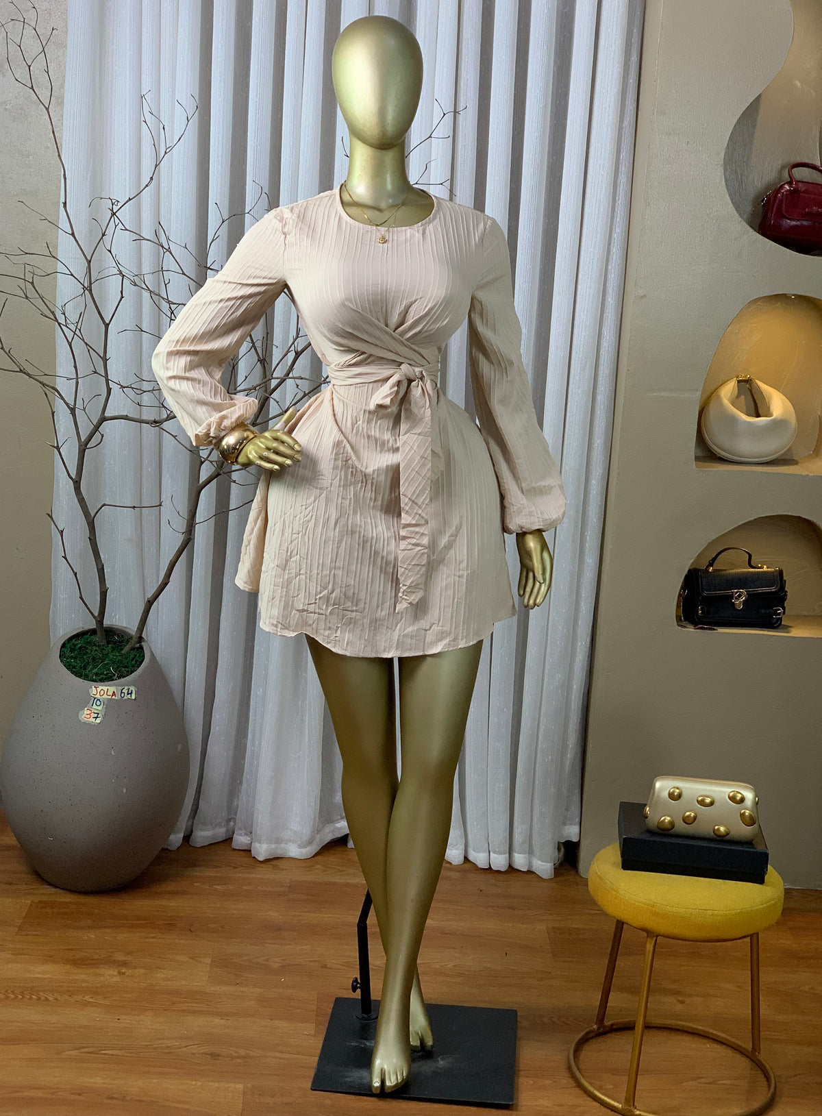 JOLA64 SIZE10 Length37 nude dress