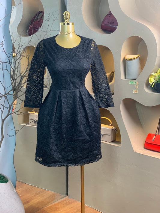 NIFE85 SIZE6 Length37 black dress