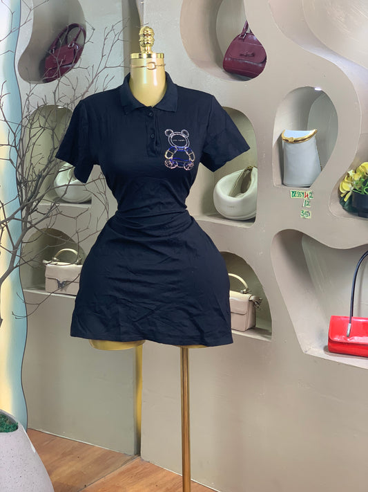 DESSY42 SIZE12 Length35 black dress