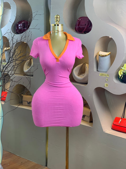 WALK-IN32 SIZE8 Length33 pink dress