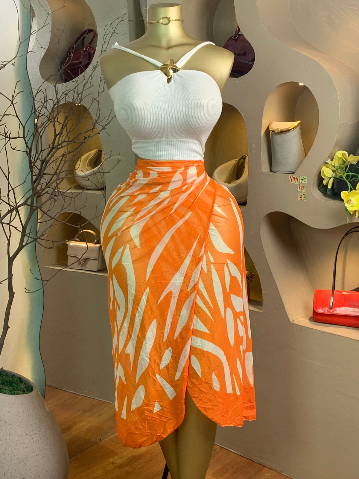 NIMI70 SIZE10 Length33(wrap skirt)
