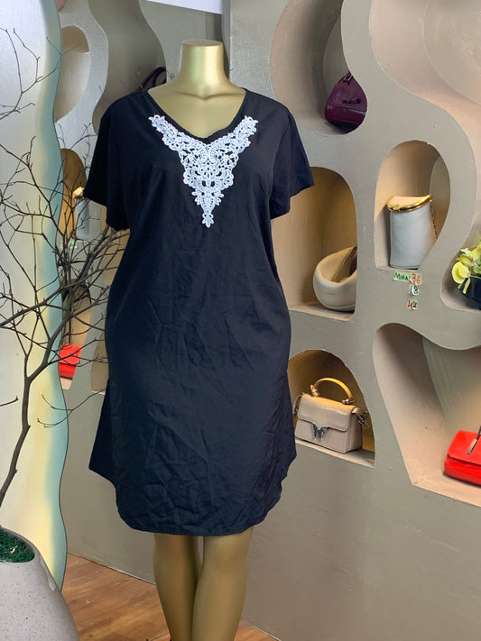 MIRA36 SIZE18 Length42 blackdress