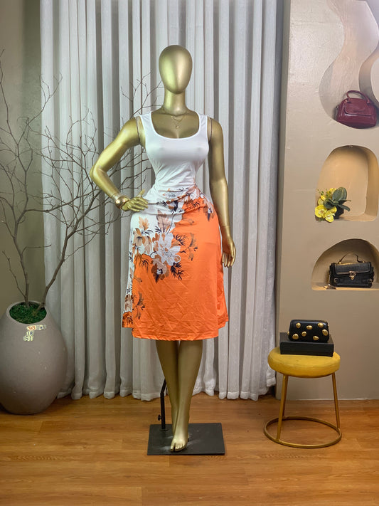 JOY14 SIZE18 Length51 white&orange