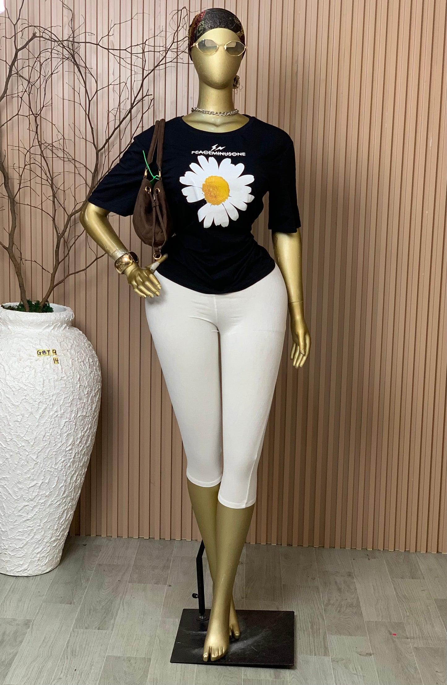 SIZE14/16 GLAMOUR BASIC TOP9 BLACK