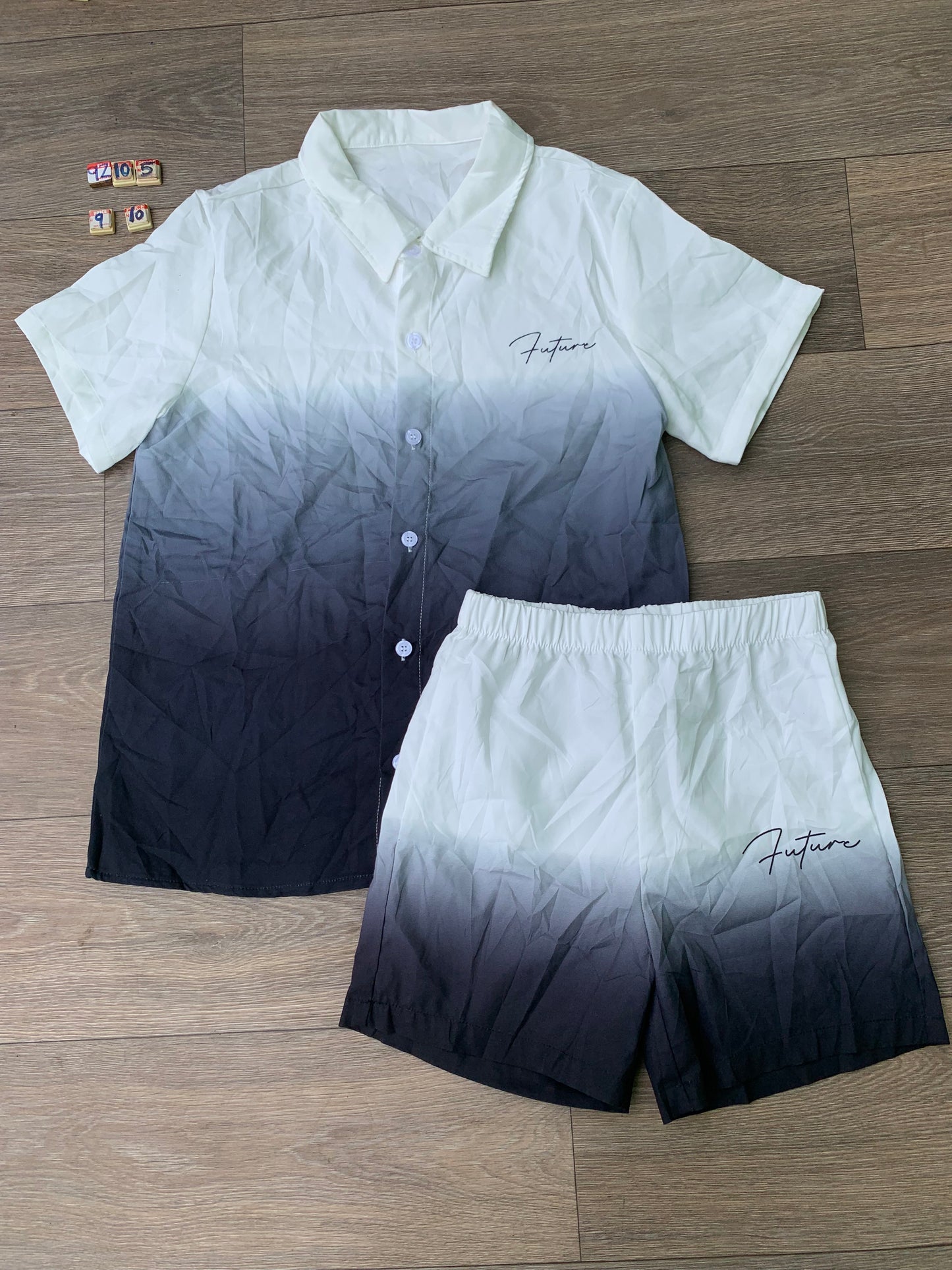 9Z105 Age 9-10 years ( Two piece shirt and short)