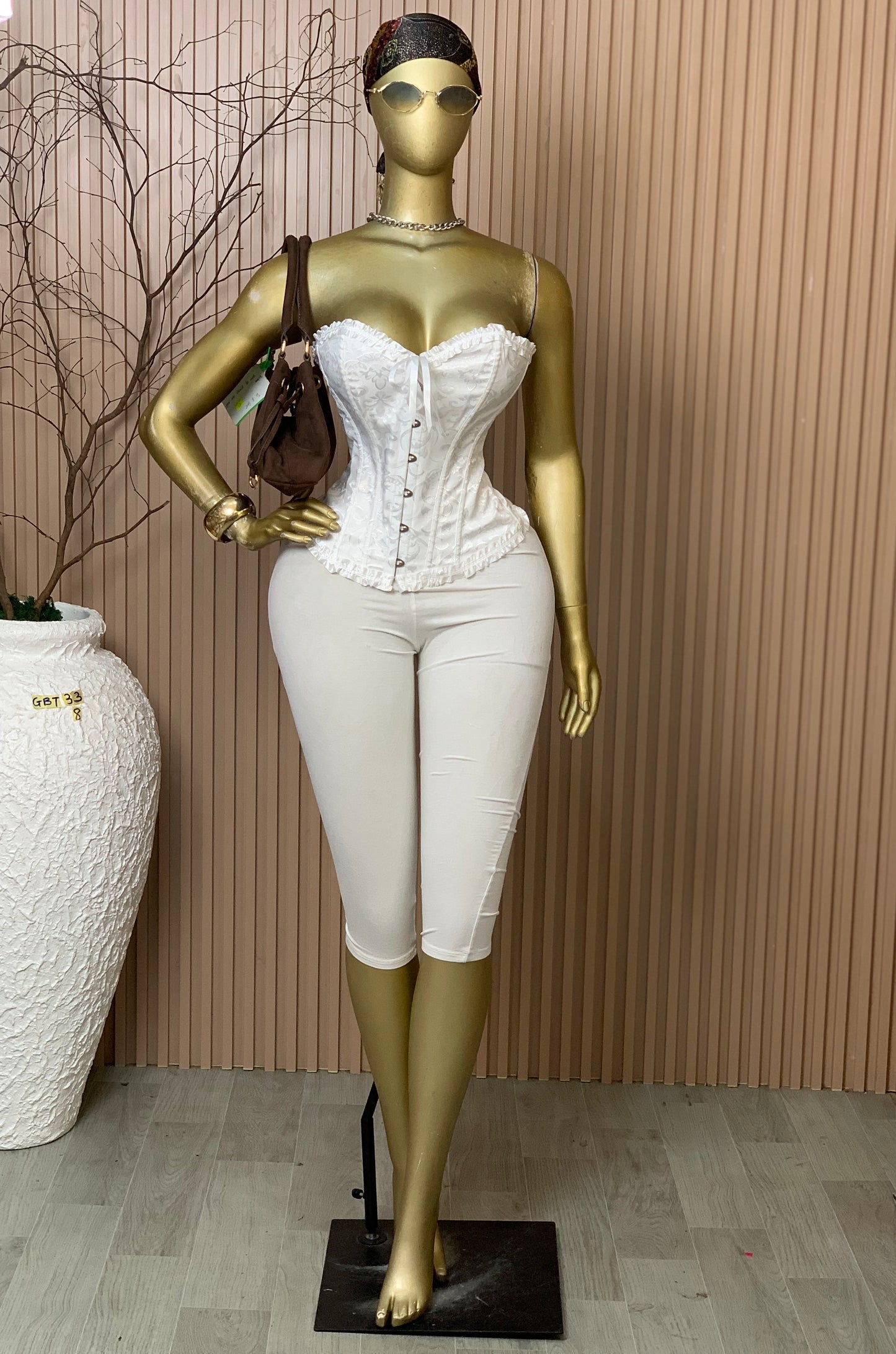 SIZE8 GLAMOUR CORSET33 WHITE