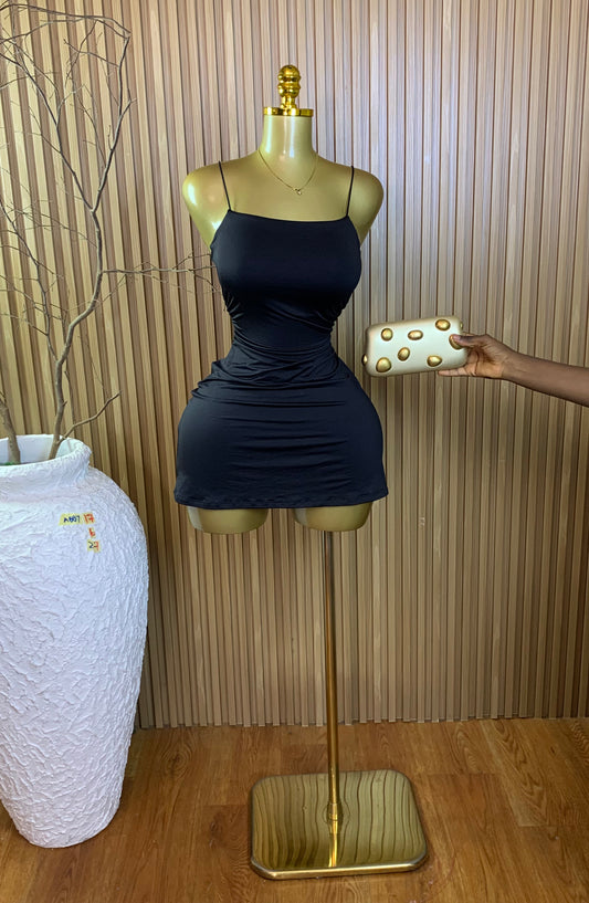 ABBY17 SIZE6 Length27 black dress