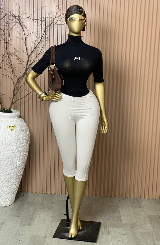 SIZE10 GLAMOUR BASIC TOP42 BLACK