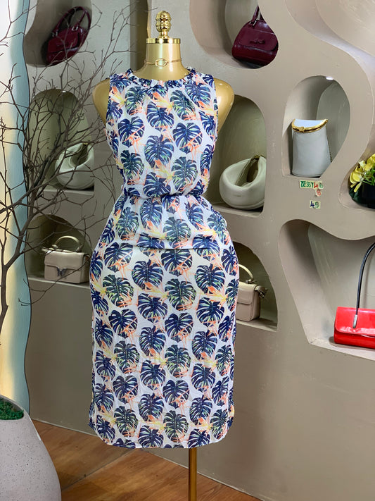 DESSY46 SIZE8 Length45 floral dress