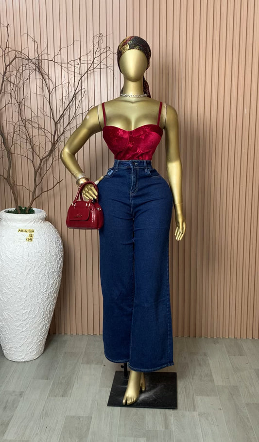 SIZE6,8,10&12 ARIA12Length42 Baggy Jean