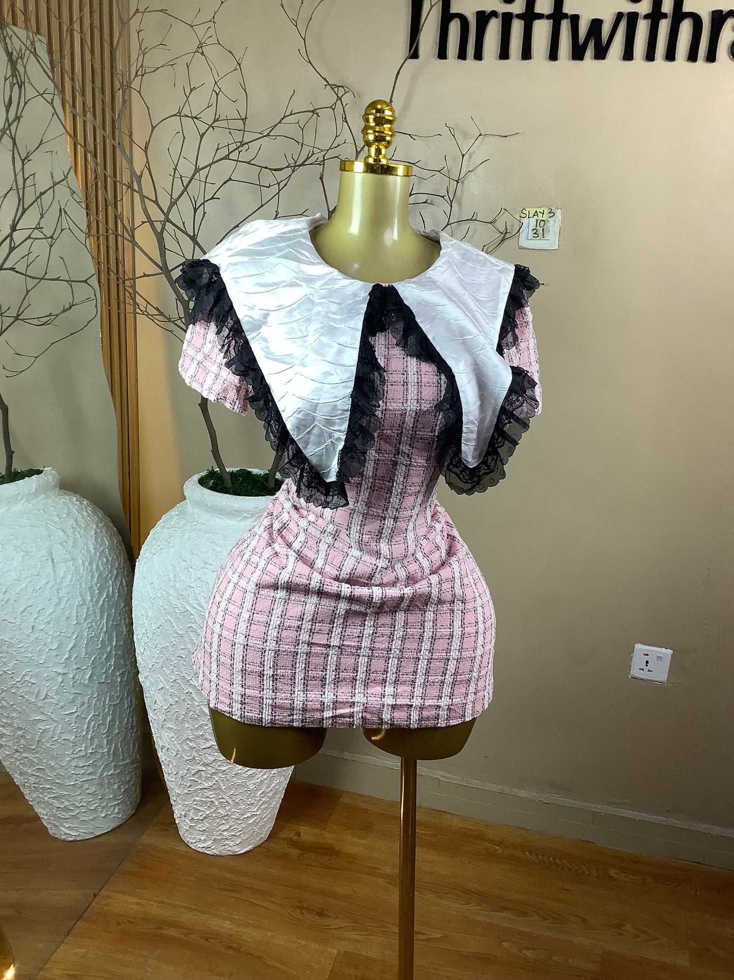SIZE10 Slay3 Length31(Pink)(Little stain)