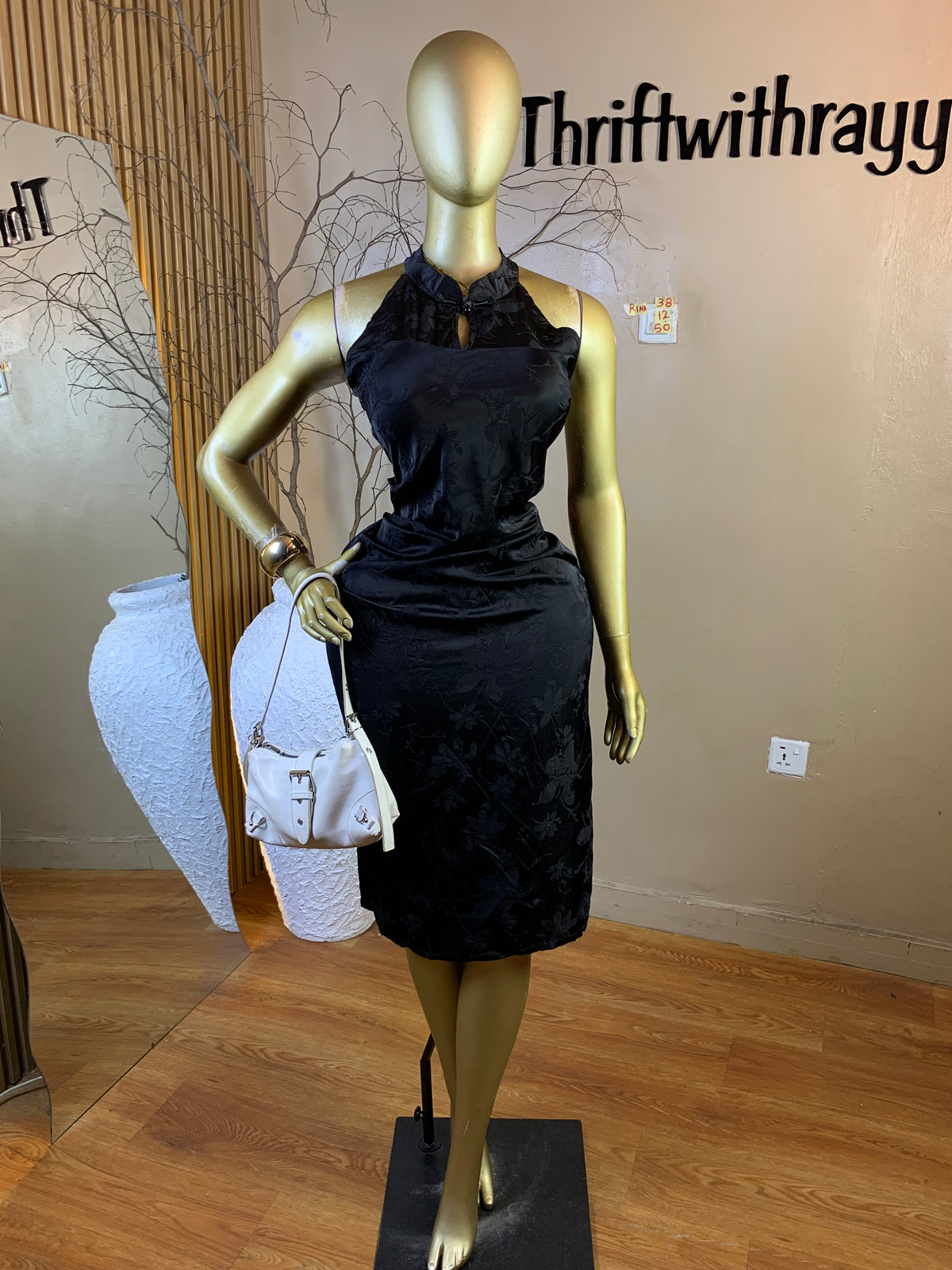 RINA38 SIZE12 Length50 black dress
