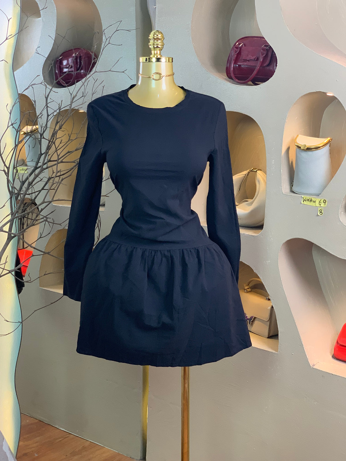 WALK-IN69 SIZE8 black dress