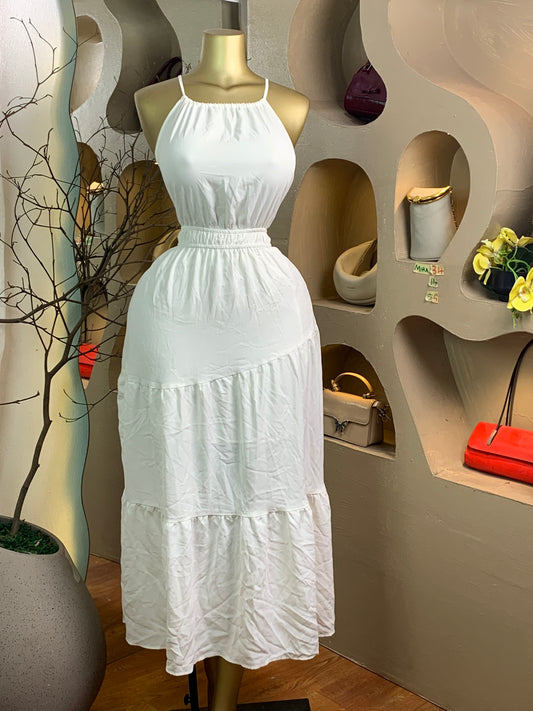 MIRA34 SIZE14 Length55 white dress