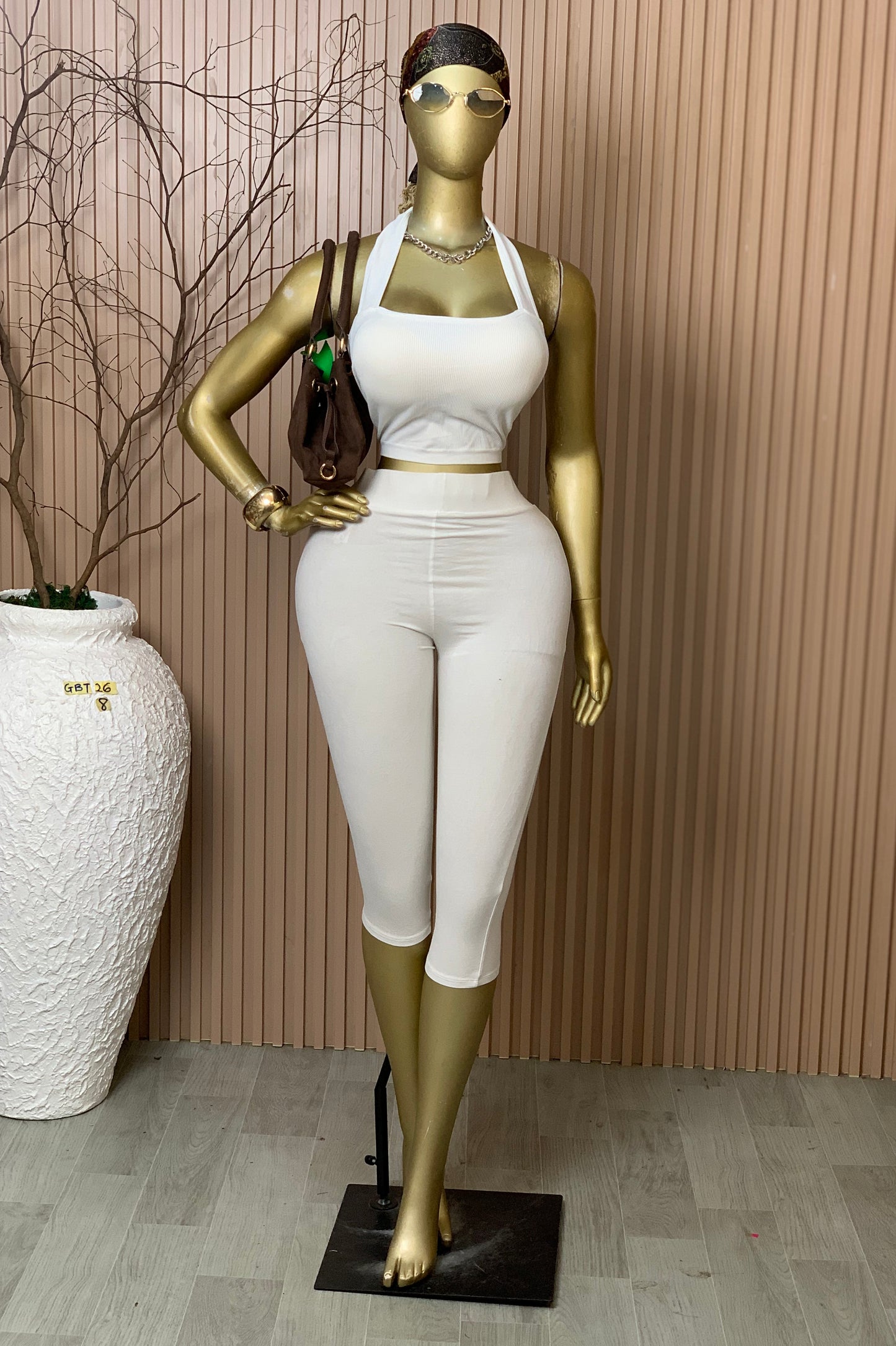 SIZE8 GLAMOUR BASIC TOP26 WHITE