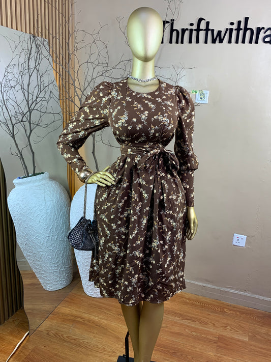 SIZE10 BABE22 LENGTH43(Brown flora)