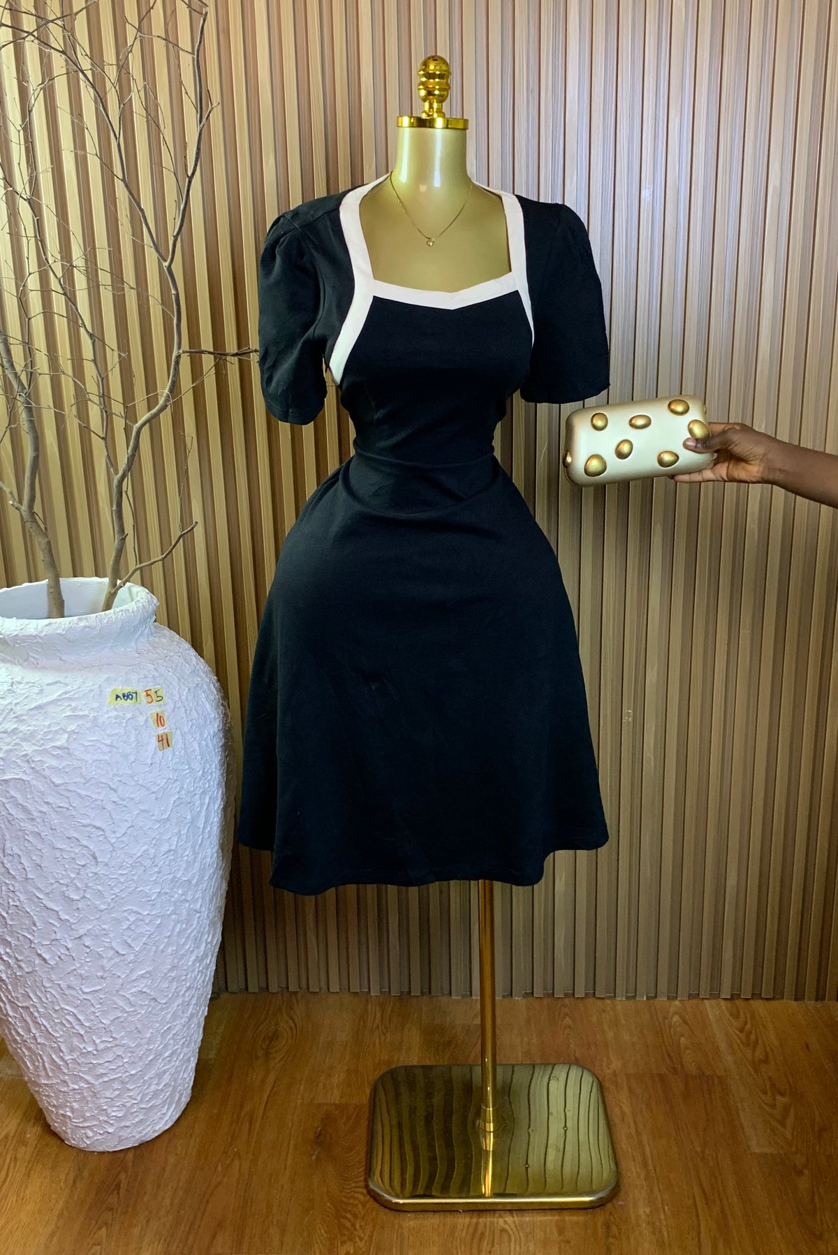 ABBY55 SIZE10 Length41 corporate dress