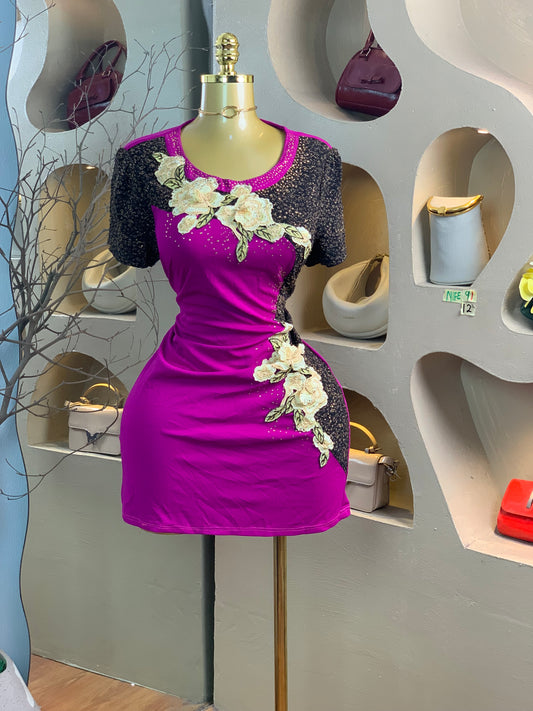 NIFE91 SIZE12 purple dress