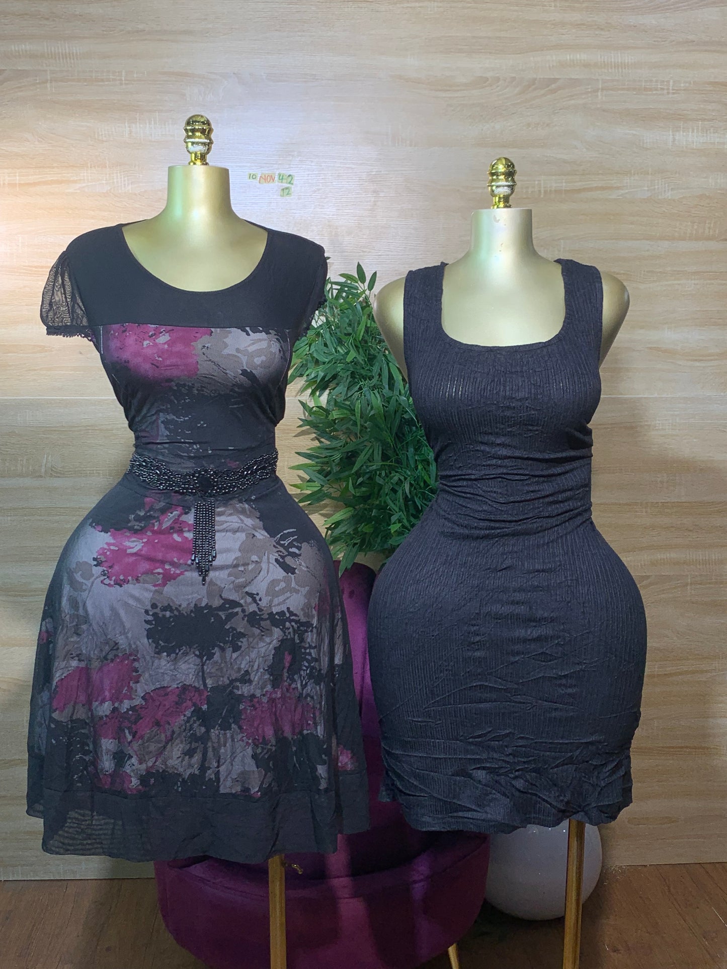 SIZE12 10NOV42A(black&pink floral)