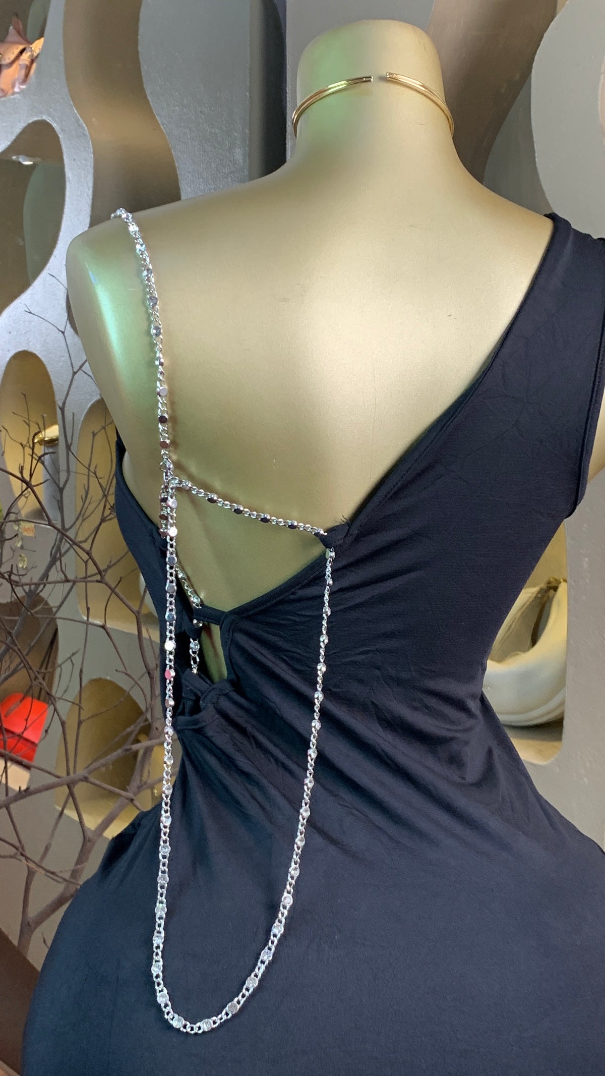 KIYAH34 SIZE10 Length34 black dress