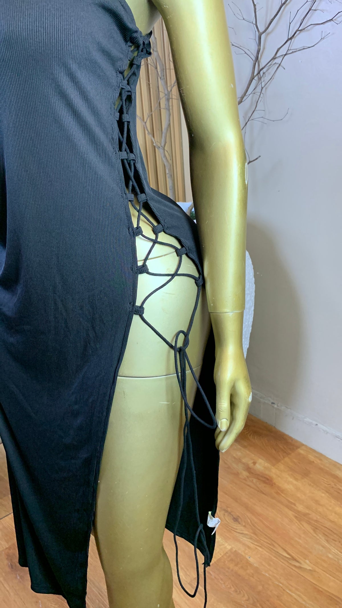 RINA17 SIZE16 Length51 black dress