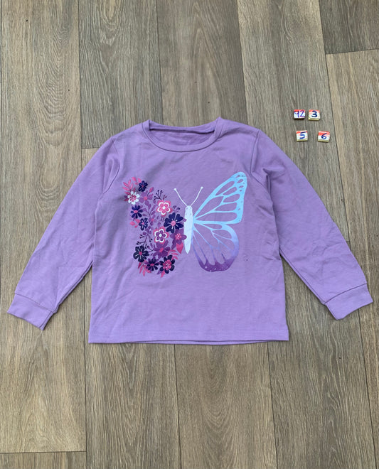 9Z3 Age 5-6 years (purple butterfly top)