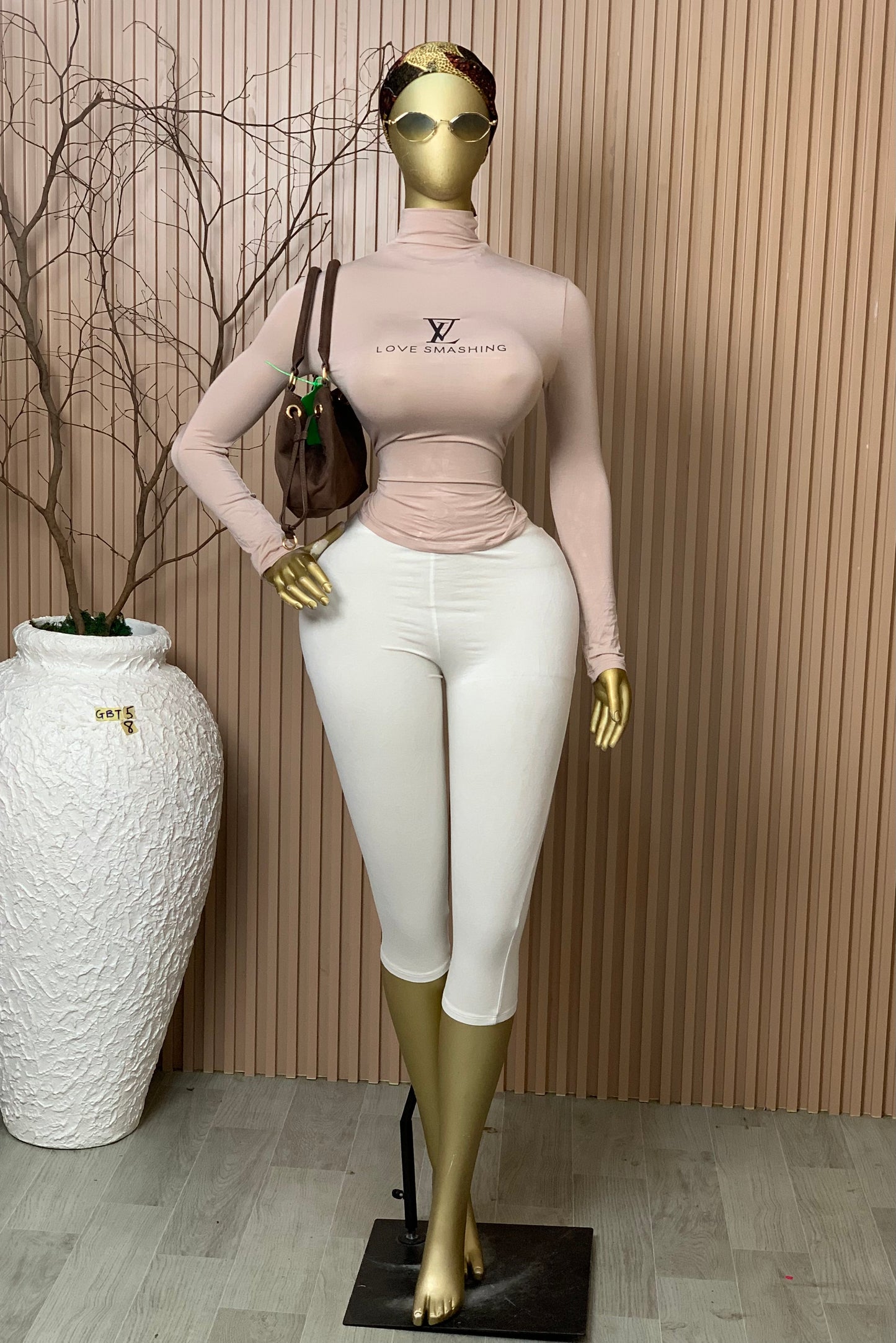 SIZE8 GLAMOUR BASIC TOP5 NUDE