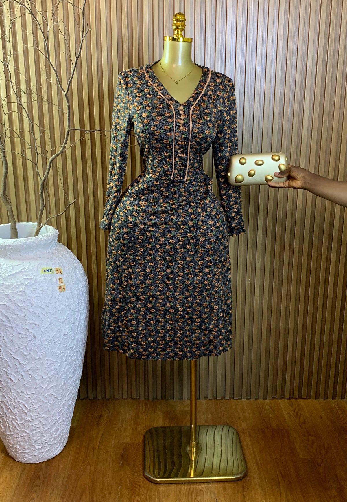 ABBY51 SIZE12 Length43 dress