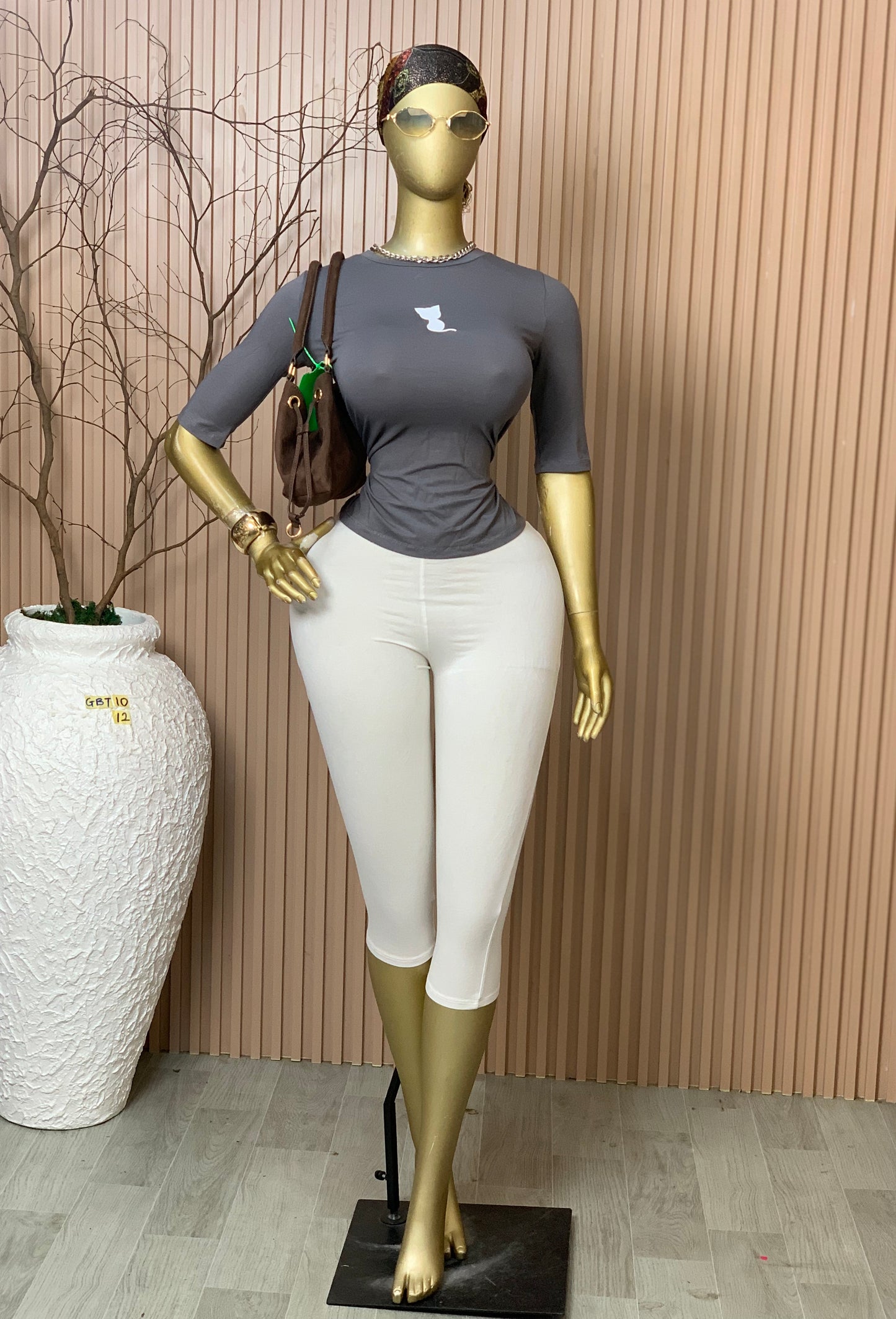 SIZE12 GLAMOUR BASIC TOP10 GREY